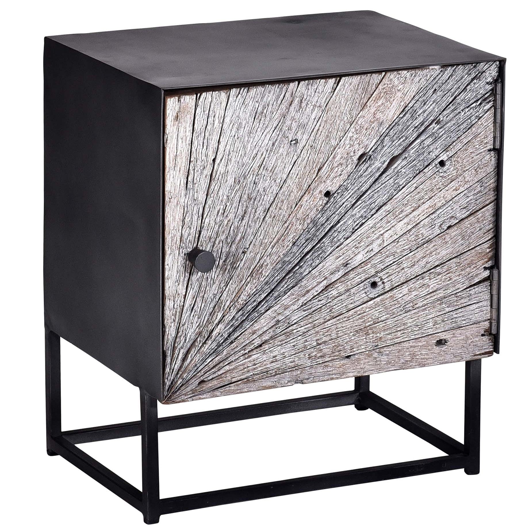 Progressive Furniture nightstand, Gray/Black